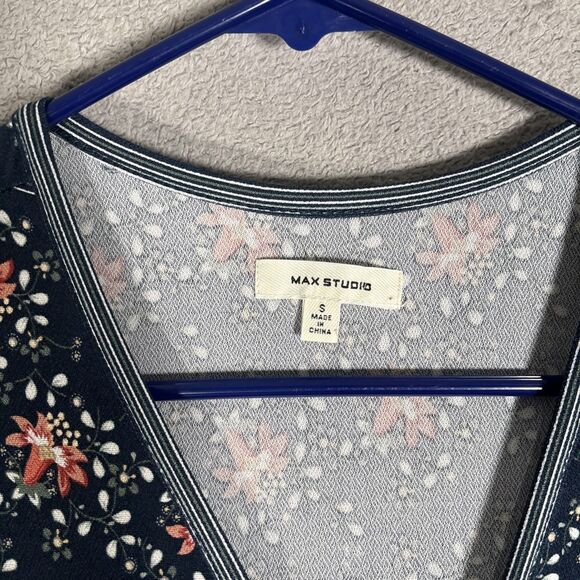 Max Studio Maxi Dress Size S Floral Empire Waist Cottage Ditsy Romantic Feminine - Picture 6 of 16